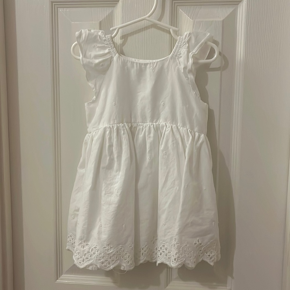 Toddler girls white dress